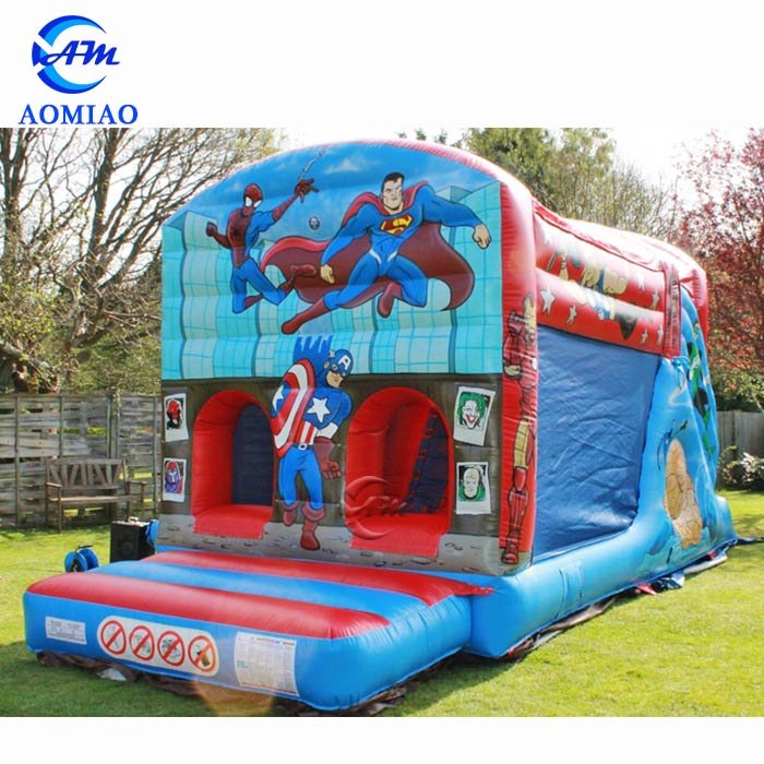 Adult Jumping Castle - Superman and Spiderman BO1759 2