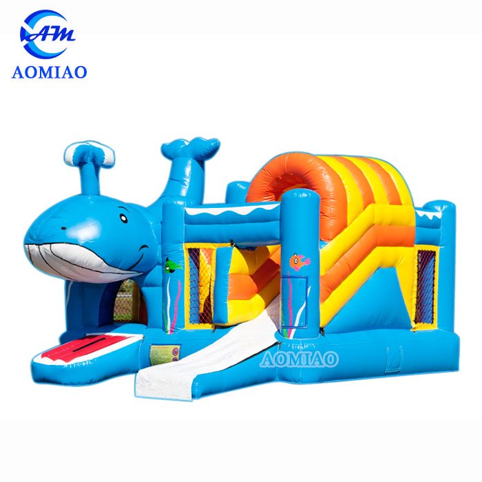 Obstacle Course Bounce House - Whale BO1772 1