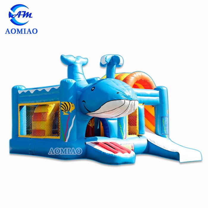 Obstacle Course Bounce House - Whale BO1772 2