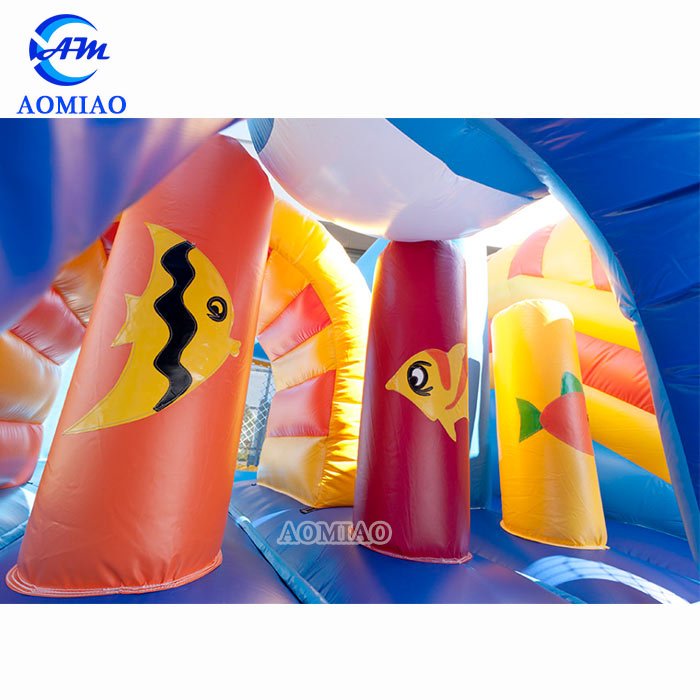Obstacle Course Bounce House - Whale BO1772 6