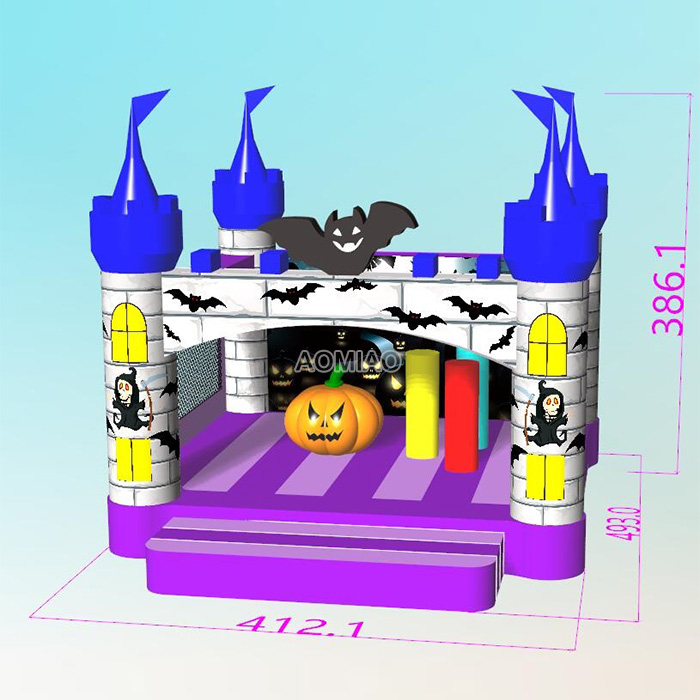 16ft Cutomzied Giant Commercial Halloween Inflatable Bouncer - HW02 3