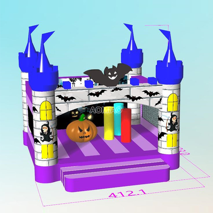 16ft Cutomzied Giant Commercial Halloween Inflatable Bouncer - HW02 4