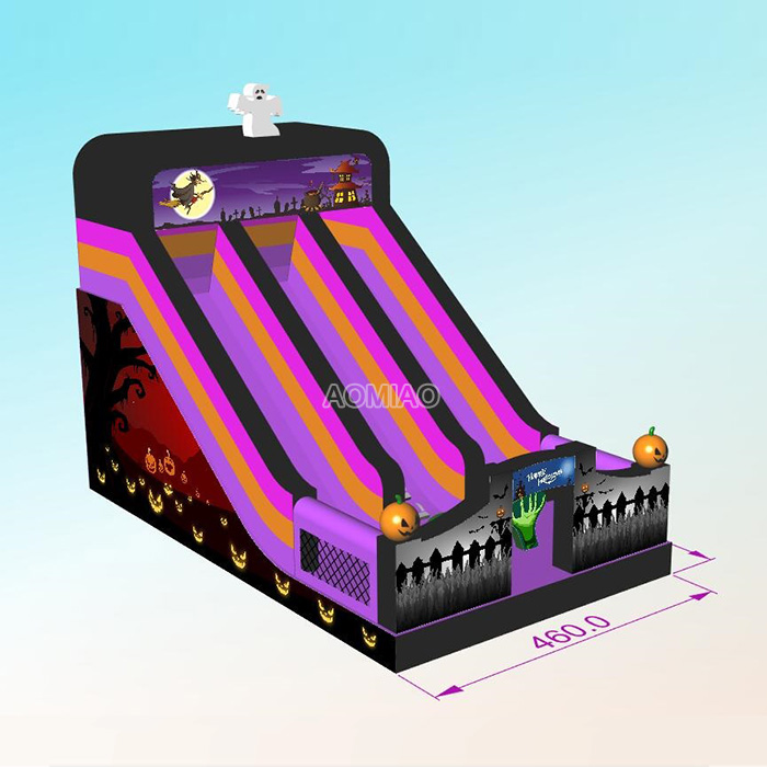 26ft Commercial Giant Halloween Inflatable Slide - HW01 1
