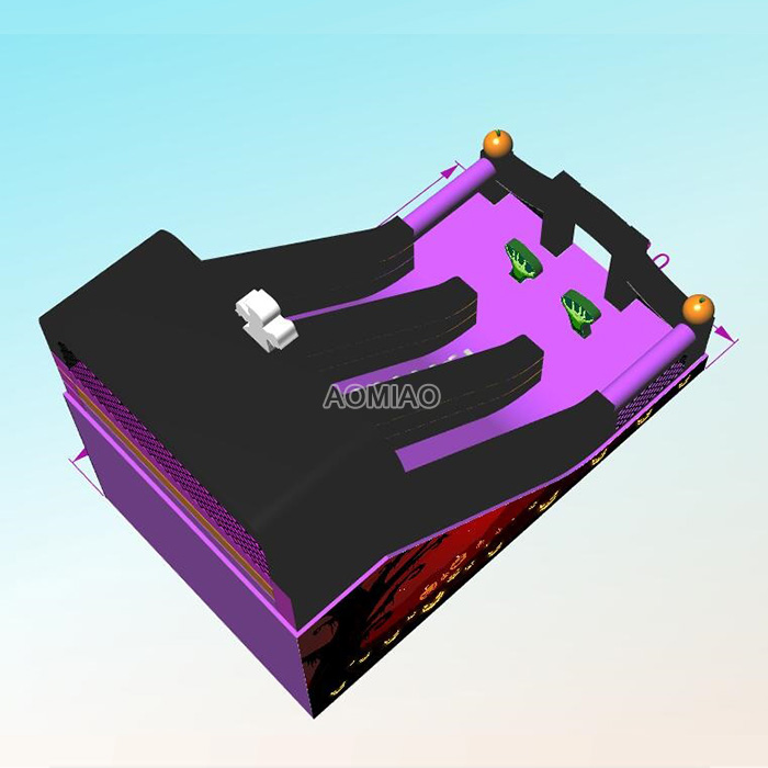 26ft Commercial Giant Halloween Inflatable Slide - HW01 4