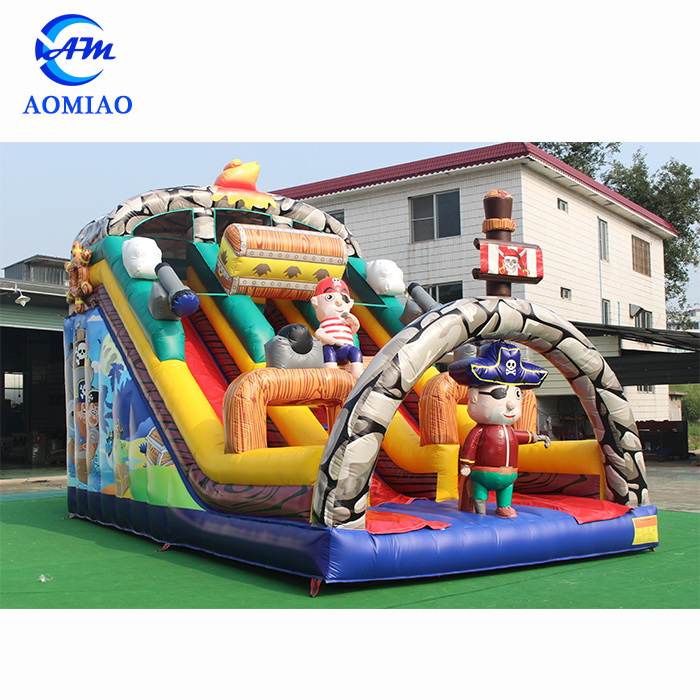 26FT Customized Giant Inflatable Slide For Backyard - Pirate Ships Themed SL1777 1