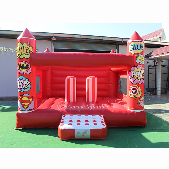 5x4m Customized Red Inflatable Commercial Bounce House For Sale - BO1788 1