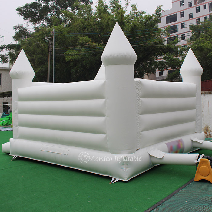 5 x 4m White Jumping Castles Wedding Bouncy Castle - BO1789 6