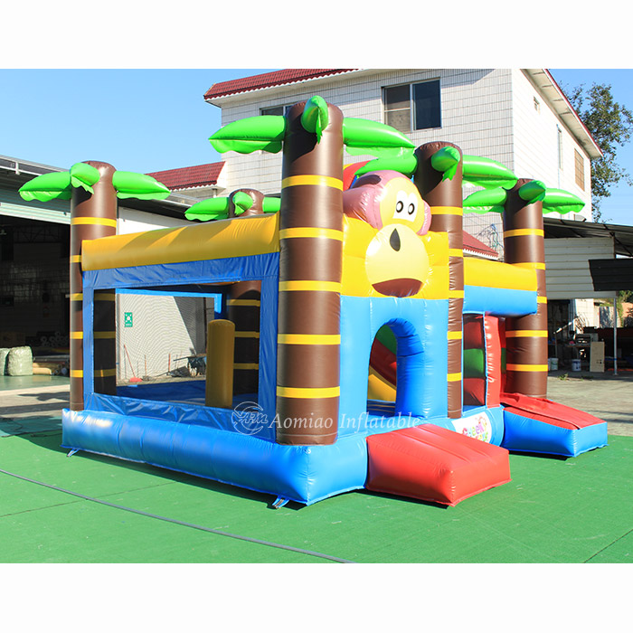 5 x 5m Cheap Inflatable Jumping Castle Bounce Houses With Slide - Monkey BO1790 2