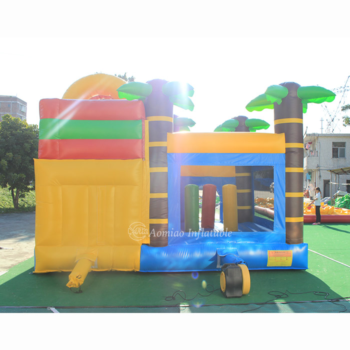 5 x 5m Cheap Inflatable Jumping Castle Bounce Houses With Slide - Monkey BO1790 3