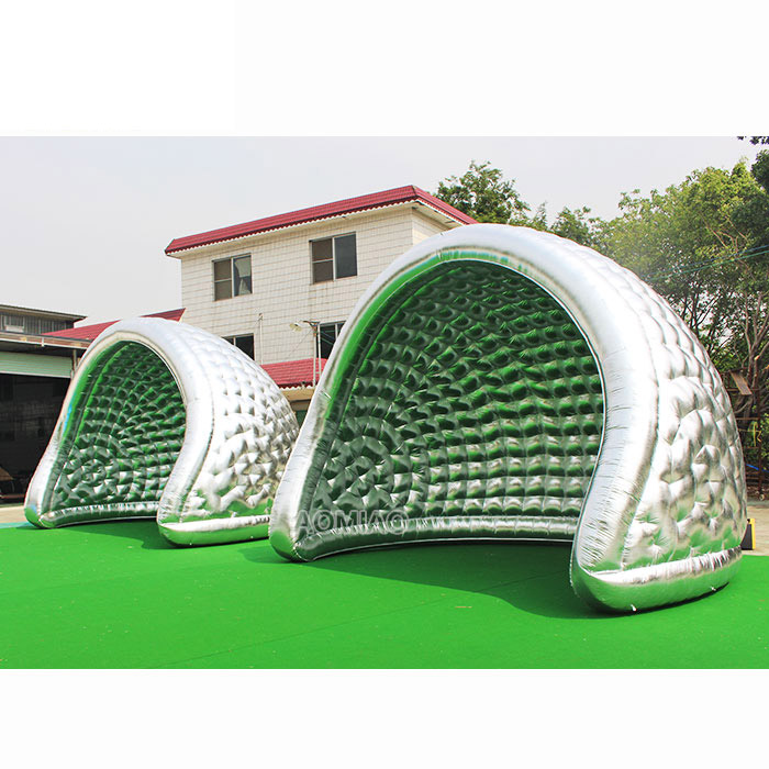 6mL x 4.5mW Large Outdoor Silver Half Moon Inflatable Event Tent Camping Tents 1