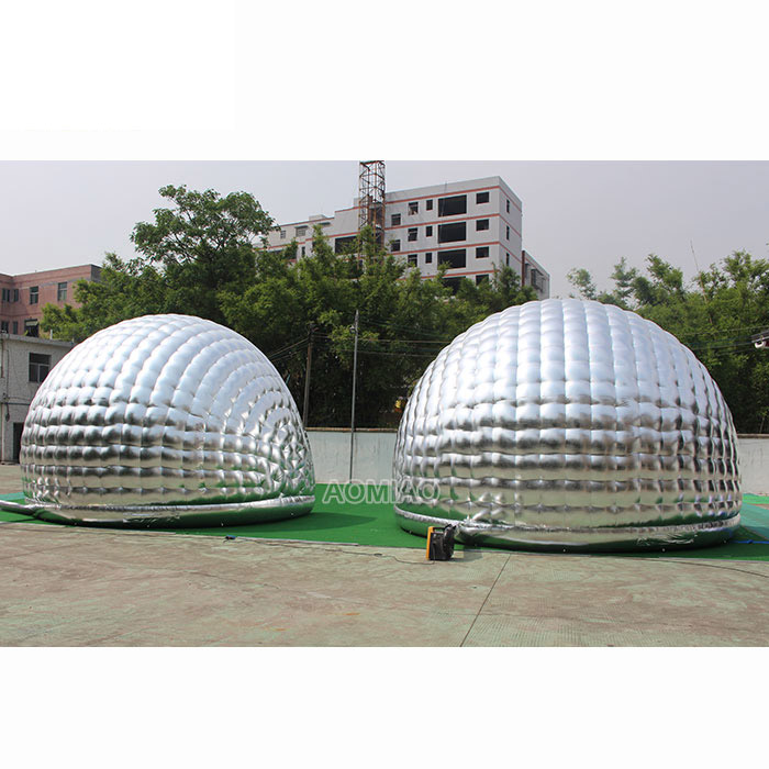 6mL x 4.5mW Large Outdoor Silver Half Moon Inflatable Event Tent Camping Tents 3