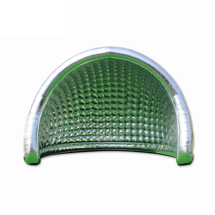 6mL x 4.5mW Large Outdoor Silver Half Moon Inflatable Event Tent Camping Tents 6