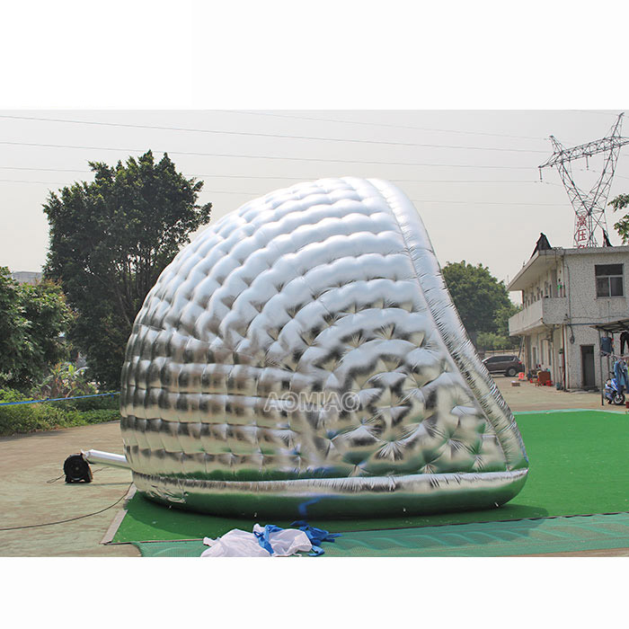 6mL x 4.5mW Large Outdoor Silver Half Moon Inflatable Event Tent Camping Tents 5