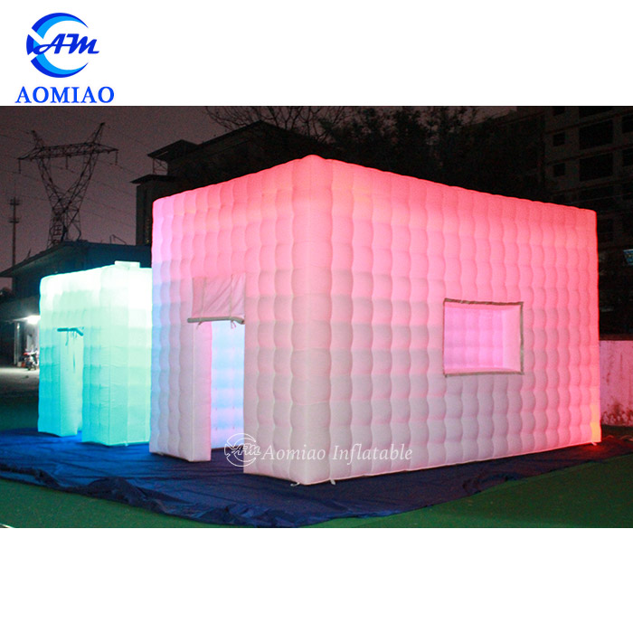LED White Inflatable Marquee Cube Tent 1