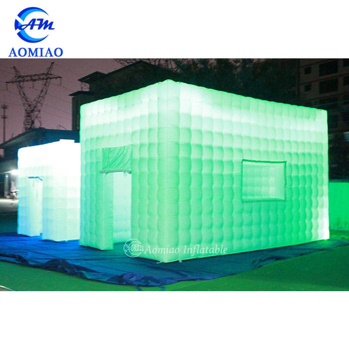 LED White Inflatable Marquee Cube Tent 2
