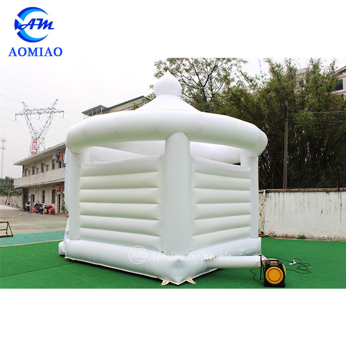 5m x 4m Wedding White Inflatable Bounce House Jumping Castle 5