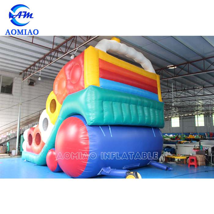 Big Rainbow Inflatable Slide For Kids 4