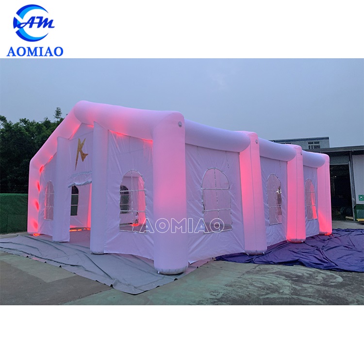 33ft by 33ft Inflatable LED party tent white wedding canvas 2