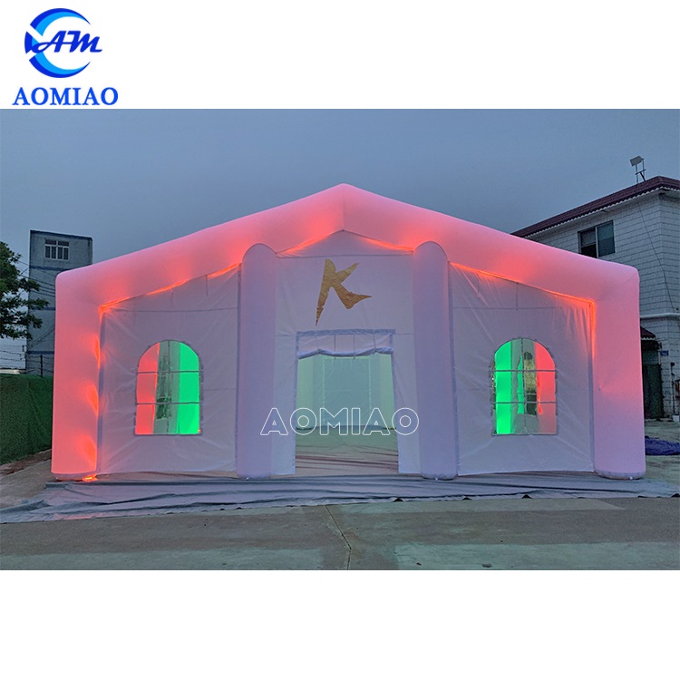 33ft by 33ft Inflatable LED party tent white wedding canvas 1