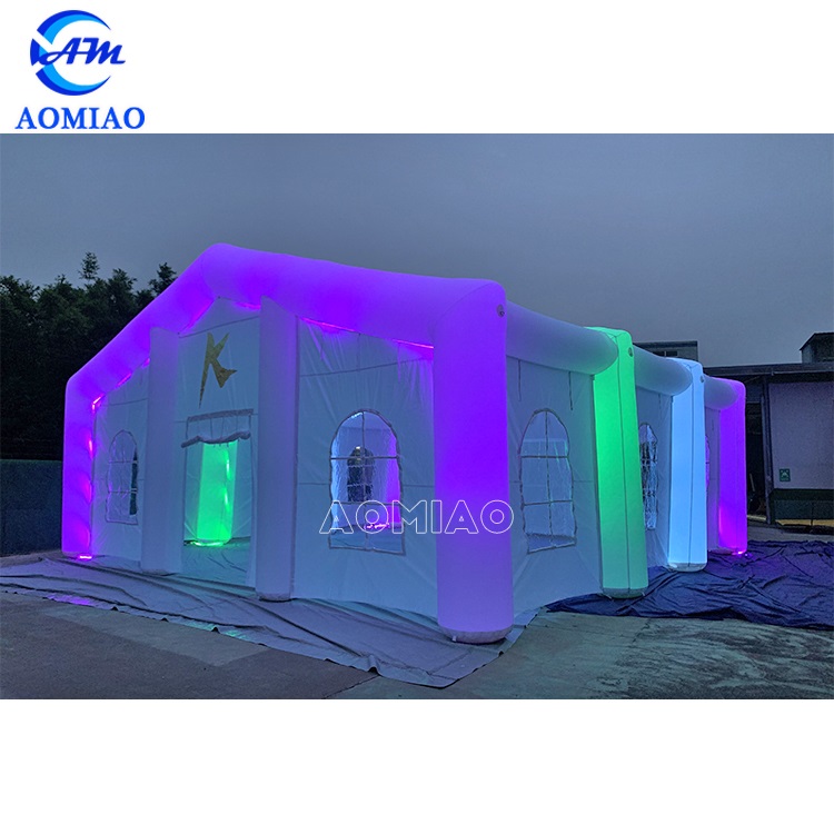 33ft by 33ft Inflatable LED party tent white wedding canvas 3