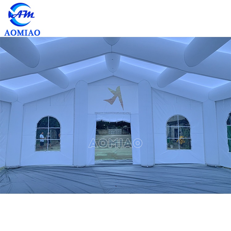 33ft by 33ft Inflatable LED party tent white wedding canvas 7