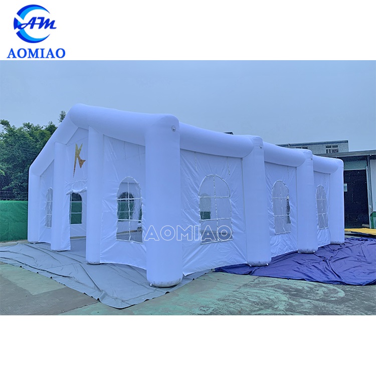 33ft by 33ft Inflatable LED party tent white wedding canvas 4