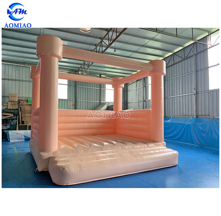 15ft nude color bounce house wedding party jumping castle 1