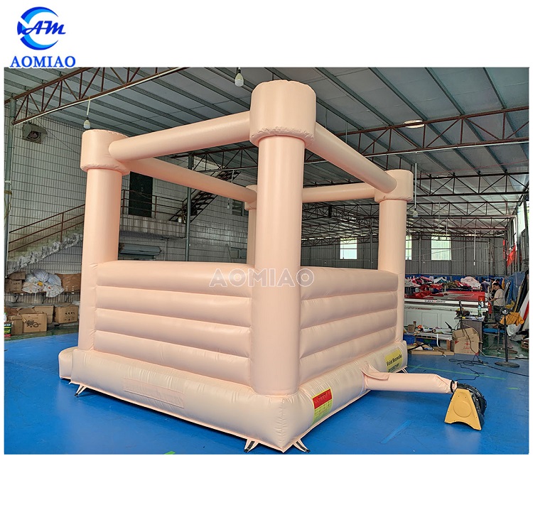 15ft nude color bounce house wedding party jumping castle 4
