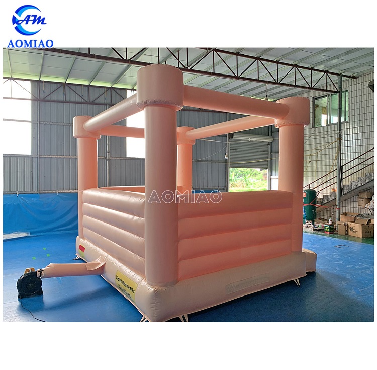 15ft nude color bounce house wedding party jumping castle 5