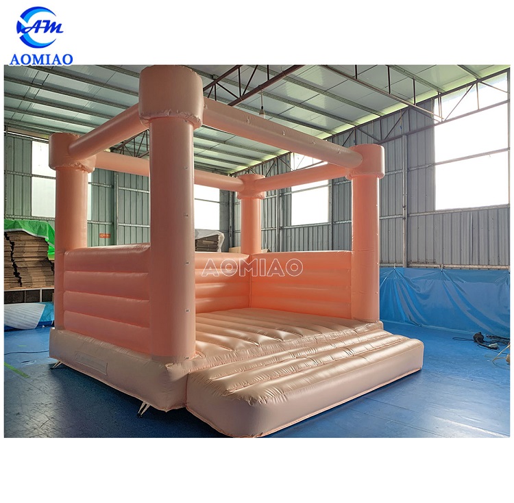 15ft nude color bounce house wedding party jumping castle 2