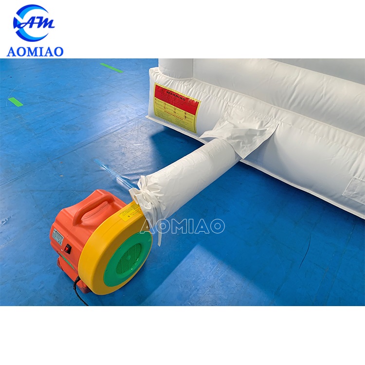 13ft white bouncy castle for wedding party 5