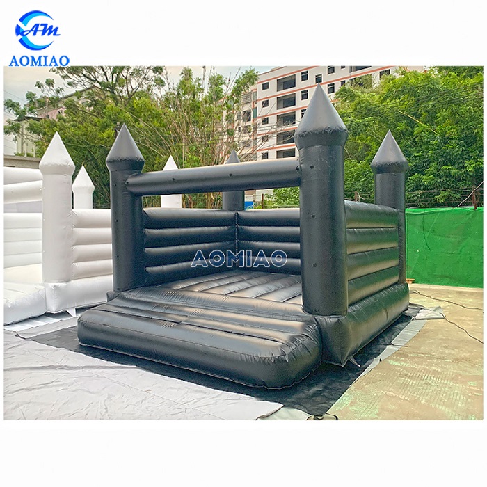 13ft black color bounce house 1