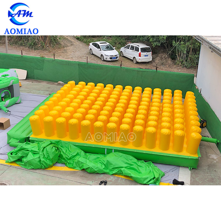Inflatable freefall air bag for safety landing 1