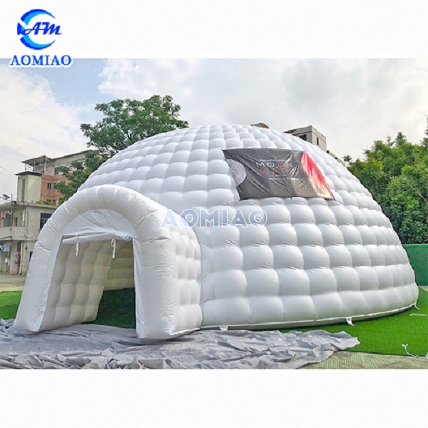 12m LED Inflatable dome camping tent 1