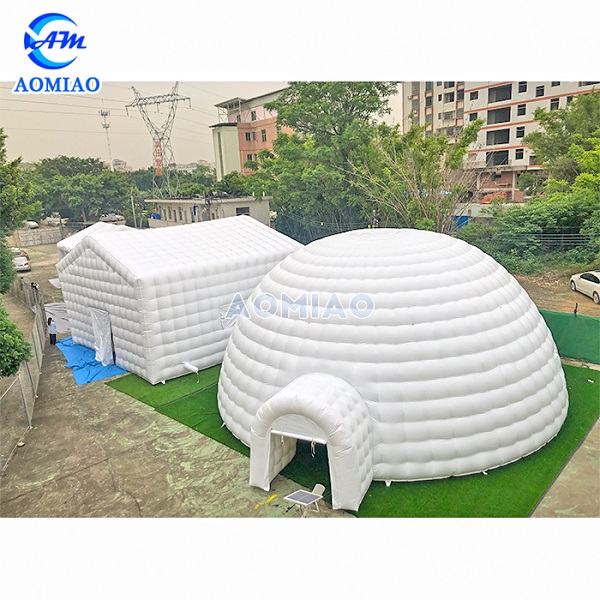 12m LED Inflatable dome camping tent 5