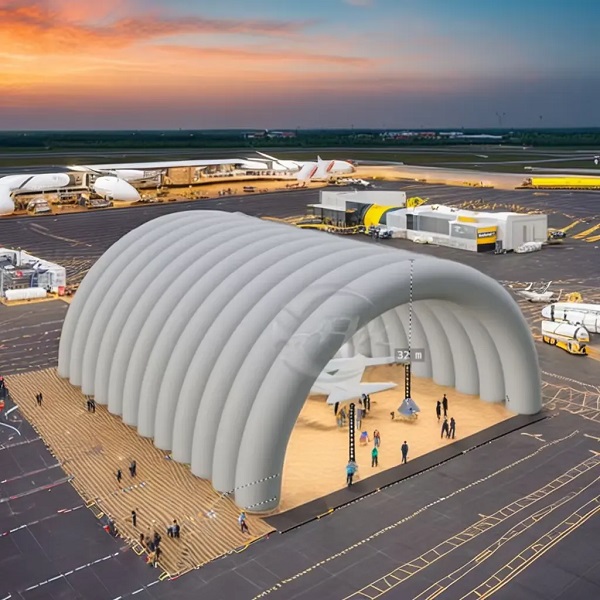 Giant Commercial Inflatable Aeroplane Helicopter Hangar Air Support Structure Aircraft Storage Buildings 4