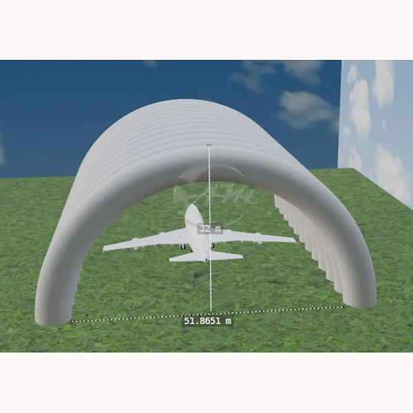 Giant Commercial Inflatable Aeroplane Helicopter Hangar Air Support Structure Aircraft Storage Buildings 5