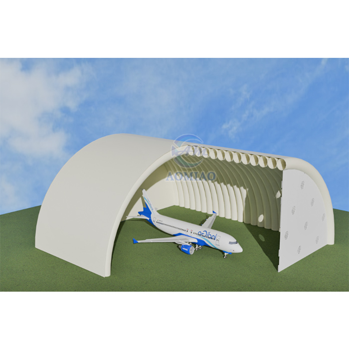Giant Commercial Inflatable Aeroplane Helicopter Hangar Air Support Structure Aircraft Storage Buildings 6