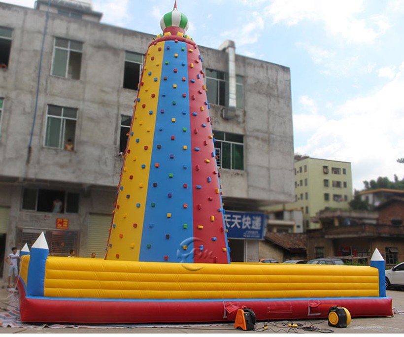 Quality AOMIAO Brand inflatable rock climbing wall 3