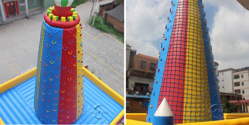 Quality AOMIAO Brand inflatable rock climbing wall 6