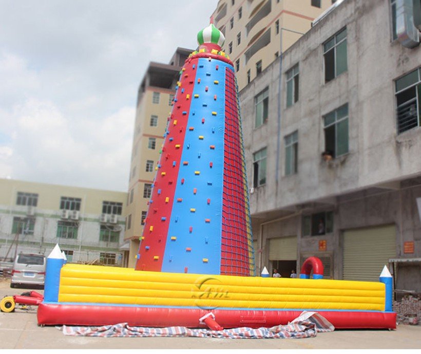 Quality AOMIAO Brand inflatable rock climbing wall 5