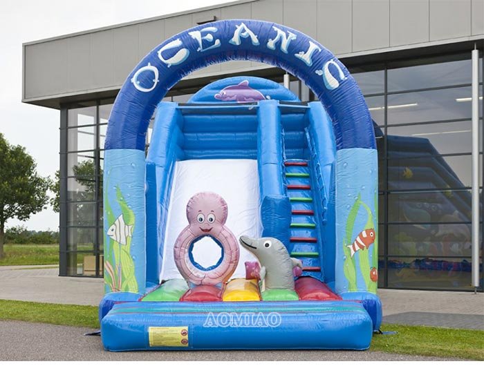 lane pool dry AOMIAO Brand inflatable slide supplier 2
