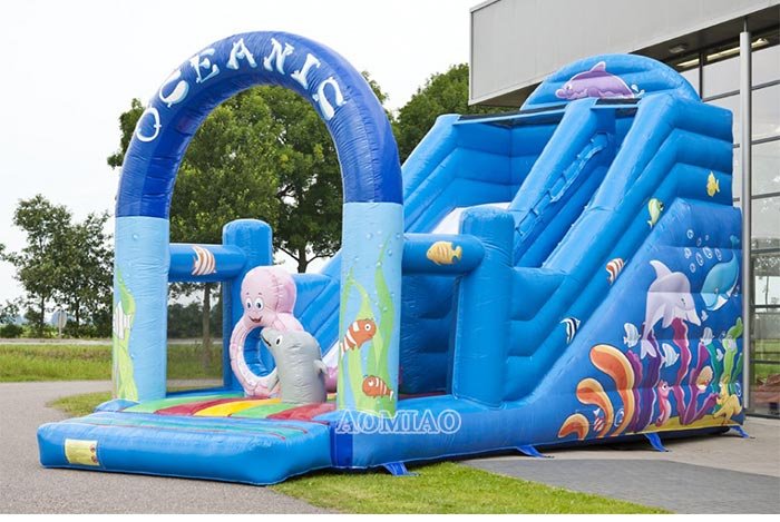 lane pool dry AOMIAO Brand inflatable slide supplier 3