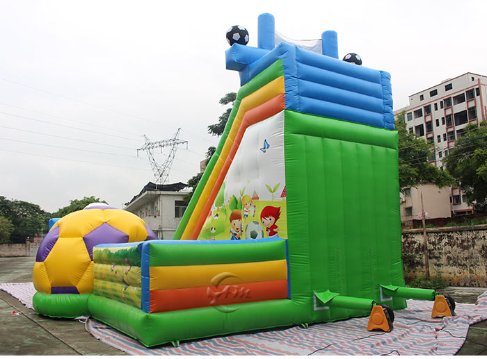 giant blue OEM inflatable slide AOMIAO 5