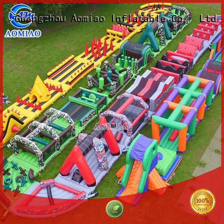 inflatable obstacle course shark backyard obstacle course AOMIAO Brand 1