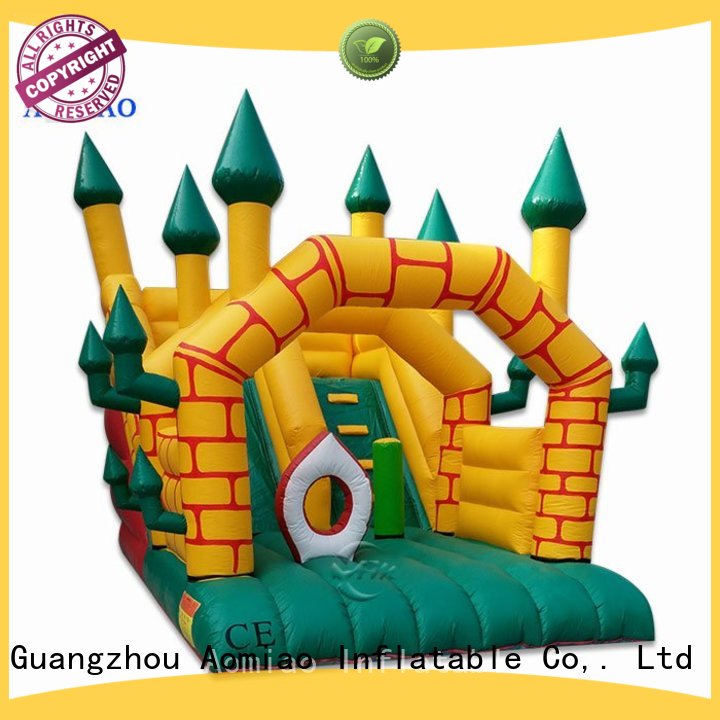 Wholesale splash inflatable slide AOMIAO Brand 1