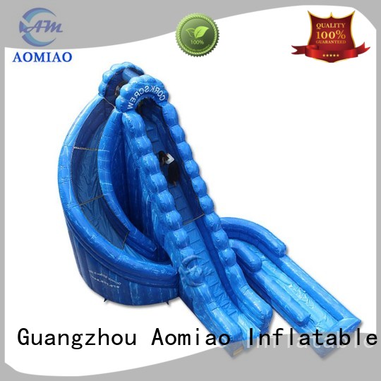 dry Custom crush inflatable slide blue AOMIAO 1