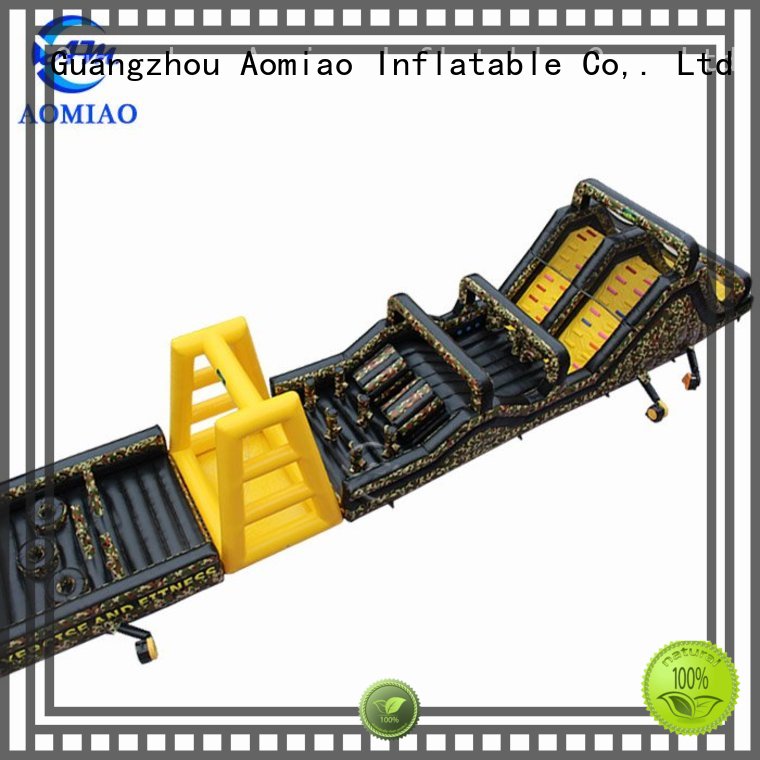 commercial inflatable shark obstacles AOMIAO Brand backyard obstacle course supplier 1