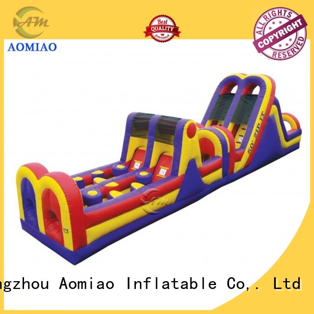 shark commercial obstacles inflatable AOMIAO Brand backyard obstacle course supplier 1