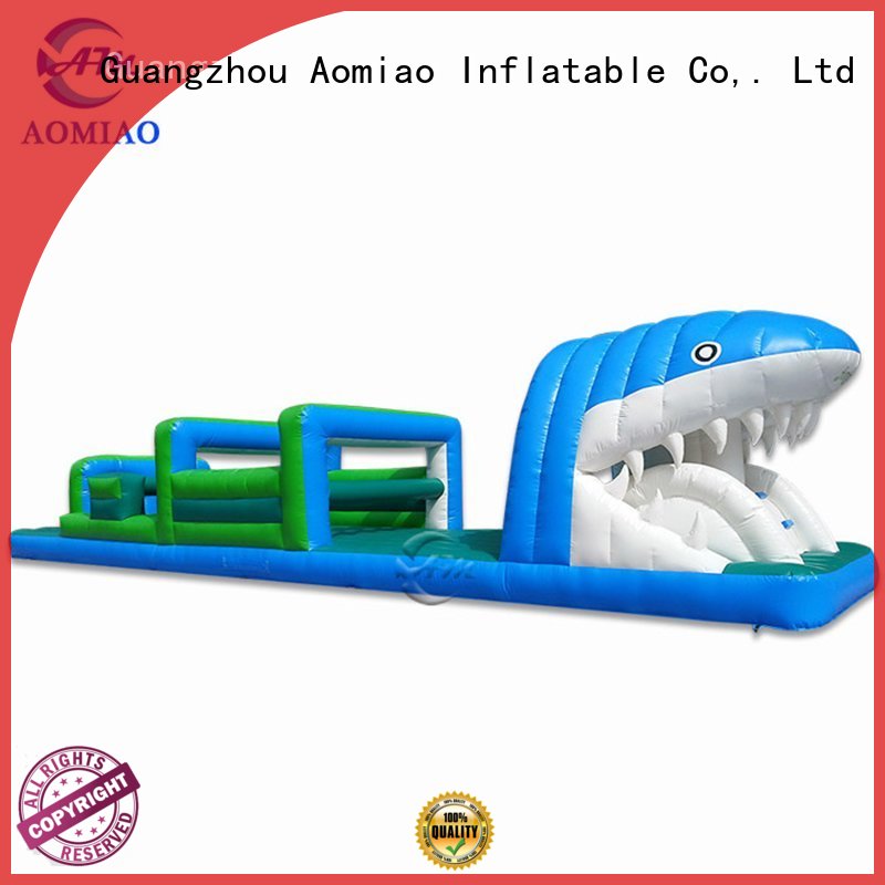 inflatable obstacle course shark obstacles Warranty AOMIAO 1